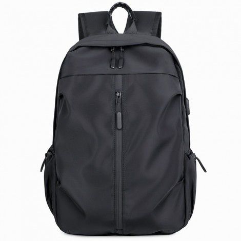 Men's backpack, casual outdoor backpack, USB large capacity computer bag, casual college student travel bag 