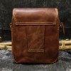 Retro Crazy Horse Skin Brown Waist Bag Outdoor Multi purpose Waist Bag Men's Genuine Leather Crossbody Bag 