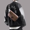 Retro frosted chest bag, men's trendy and fashionable shoulder bag, casual crossbody bag, backpack, men's waist bag 