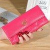 Women's wallet long 30% discount Korean version handbag buckle diamond grid embroidered multi slot leather wallet 