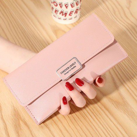 Women's Long Wallet Large Capacity Handheld Bag Multi functional Multi Card Zipper Bag Fashion Leather Clip 