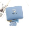 Women's Wallet Short Cartoon Cute Little Bear Large Capacity Little Girl Zero Wallet Zipper Bag 