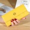 Women's wallet long 30% discount Korean version handbag buckle diamond grid embroidered multi slot leather wallet 