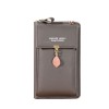 Large capacity, multifunctional, fashionable and minimalist leaf single shoulder small bag, crossbody mobile phone bag for women 