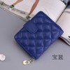 Women's Short Wallet Leather Cute Card Bag Zero Wallet Organ Sheepskin Zipper Small Lingge Women Wallet 