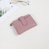 Women's Short Wallet Leather Minimalist Wallet Ultra thin Driver's License Small Card Bag Zipper Zero Wallet Purse Bag 