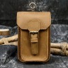 Men's Genuine Leather Waist Bag Crazy Horse Skin Men's Wear Belt Hanging Bag Genuine Leather Phone Bag 