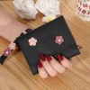 Women's Wallet Short Creative Fashion Wallet Student Buckle Zero Wallet 