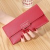 Women's Long Wallet Large Capacity Handheld Bag Multi functional Multi Card Zipper Bag Fashion Leather Clip 