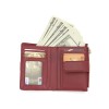 Women's Short Wallet Leather Minimalist Wallet Ultra thin Driver's License Small Card Bag Zipper Zero Wallet Purse Bag 