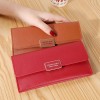 Women's Long Wallet Large Capacity Handheld Bag Multi functional Multi Card Zipper Bag Fashion Leather Clip 