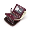 Women's Card Bag Genuine Leather Wallet Women's Bag Small Zero Wallet Zipper Ladies Purse Lingge Fashion Bag 