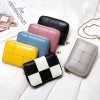 True pickup bag, women's short card clip, woven small card bag, cute mini multi slot organ, simple zero wallet 