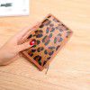 Women's Long Card Bag Ultra thin Card Clip Zipper Zero Wallet Genuine Leather Horse Hair Wallet Card Cover Wallet 