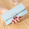Women's Long Wallet Large Capacity Handheld Bag Multi functional Multi Card Zipper Bag Fashion Leather Clip 