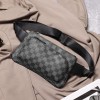 Checkered chest bag, street shoulder bag, men's waist bag, trendy brand, fashionable men's bag, versatile crossbody chest bag 