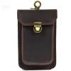 Retro Men's Waist Bag Crazy Horse Skin Men's Waist Bag Mini Outdoor Top Layer Cowhide Phone Bag 