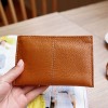 Women's zero wallet genuine leather short style simple and cute zipper top layer cowhide men's key mini key bag 