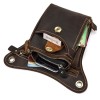 Vintage leather waist bag, crazy horse skin leg bag, casual outdoor mobile phone bag 