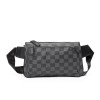 Checkered chest bag, street shoulder bag, men's waist bag, trendy brand, fashionable men's bag, versatile crossbody chest bag 