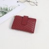 Women's Short Wallet Leather Minimalist Wallet Ultra thin Driver's License Small Card Bag Zipper Zero Wallet Purse Bag 
