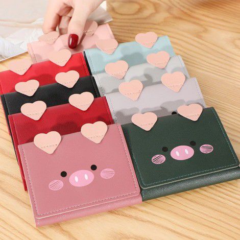 Women's Wallet Short Creative Fashion Wallet Minimalist Buckle Zero Wallet 