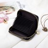 True pickup bag, women's short card clip, woven small card bag, cute mini multi slot organ, simple zero wallet 