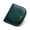Women's fashionable genuine leather wallet, women's short buckle, ultra-thin top layer, cowhide small change wallet wallet wallet clip 
