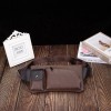 Single Shoulder Men's Chest Bag Crossbody Sports Small Bag Crazy Horse Skin Casual Waist Bag 