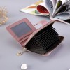Women's Short Wallet Leather Cute Card Bag Zero Wallet Organ Sheepskin Zipper Small Lingge Women Wallet 