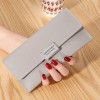 Women's Long Wallet Large Capacity Handheld Bag Multi functional Multi Card Zipper Bag Fashion Leather Clip 
