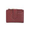 Women's Short Wallet Leather Minimalist Wallet Ultra thin Driver's License Small Card Bag Zipper Zero Wallet Purse Bag 
