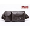 Genuine leather waist bag, men's top layer cowhide phone bag, multifunctional waist bag, crossbody chest bag 