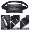 Leather waist bag multifunctional money collection waist bag for men and women multi compartment change mobile phone bag leather messenger bag chest bag 