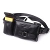 Genuine leather waist bag, men's top layer cowhide phone bag, multifunctional waist bag, crossbody chest bag 