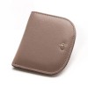 Women's fashionable genuine leather wallet, women's short buckle, ultra-thin top layer, cowhide small change wallet wallet wallet clip 