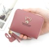 Women's Wallet Short Cartoon Cute Little Bear Large Capacity Little Girl Zero Wallet Zipper Bag 