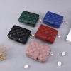 Women's Short Wallet Leather Cute Card Bag Zero Wallet Organ Sheepskin Zipper Small Lingge Women Wallet 
