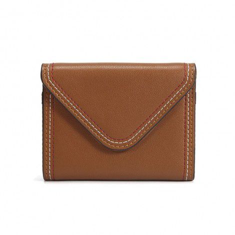 Genuine leather short style 30% discount small women's wallet minimalist organ card bag mini cowhide buckle handbag 