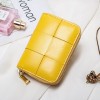 True pickup bag, women's short card clip, woven small card bag, cute mini multi slot organ, simple zero wallet 