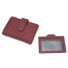 Women's Short Wallet Leather Minimalist Wallet Ultra thin Driver's License Small Card Bag Zipper Zero Wallet Purse Bag 