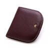 Women's fashionable genuine leather wallet, women's short buckle, ultra-thin top layer, cowhide small change wallet wallet wallet clip 