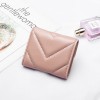 Minimalist women's wallet genuine leather short sheepskin small change wallet mini wallet three fold card clip small bag leather clip 