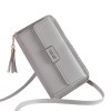 Large capacity and multifunctional solid color single shoulder small bag, fashionable and simple crossbody mobile phone bag for women 