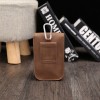 Mobile phone bag three-dimensional bag retro PU crazy horse leather waist bag vertical square small hanging bag 