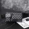 Personalized new trendy plaid chest bag for couples, street shoulder bag, waist bag, mobile phone bag 