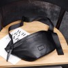 Youth men's chest bag, trendy dumplings, personalized waist bag, men's and women's crossbody soft leather backpack 