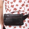 Genuine leather phone waist bag, 7-inch phone bag, multifunctional multi-layer zipper, cowhide crossbody shoulder bag, chest bag 