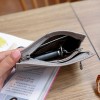 Women's zero wallet genuine leather short style simple and cute zipper top layer cowhide men's key mini key bag 