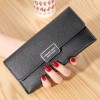 Women's Long Wallet Large Capacity Handheld Bag Multi functional Multi Card Zipper Bag Fashion Leather Clip 
